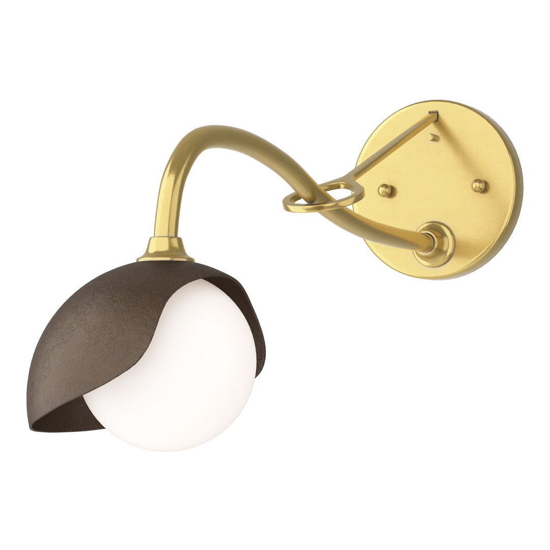 Hubbardton Forge Canada - 201376-SKT-86-05-GG0711 - One Light Wall Sconce - Brooklyn - Modern Brass