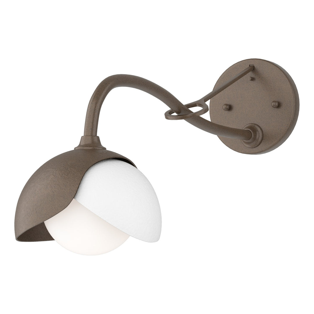 Hubbardton Forge Canada - 201377-SKT-05-02-GG0711 - One Light Wall Sconce - Brooklyn - Bronze