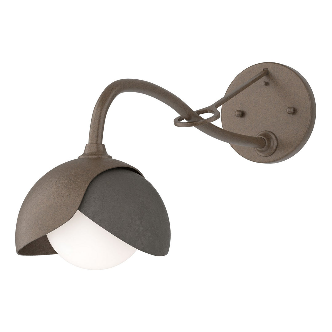 Hubbardton Forge Canada - 201377-SKT-05-07-GG0711 - One Light Wall Sconce - Brooklyn - Bronze