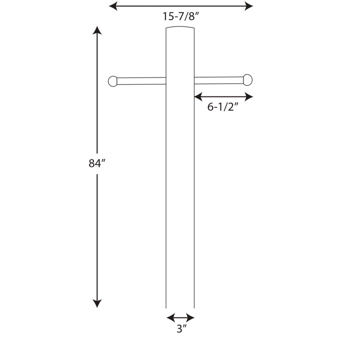 Progress Canada - P5391-31 - Outdoor Post - Outdoor Posts - Black
