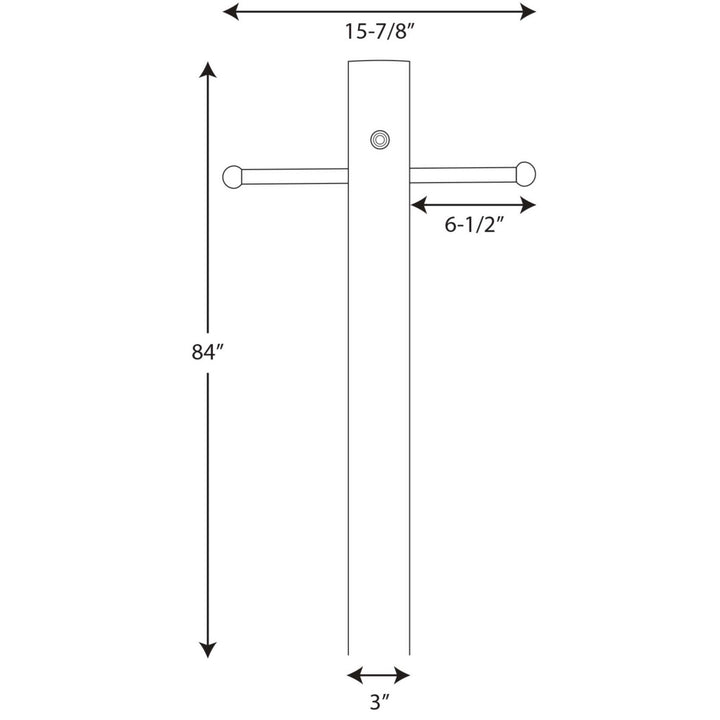 Progress Canada - P5391-31PC - Outdoor Post - Outdoor Posts - Black
