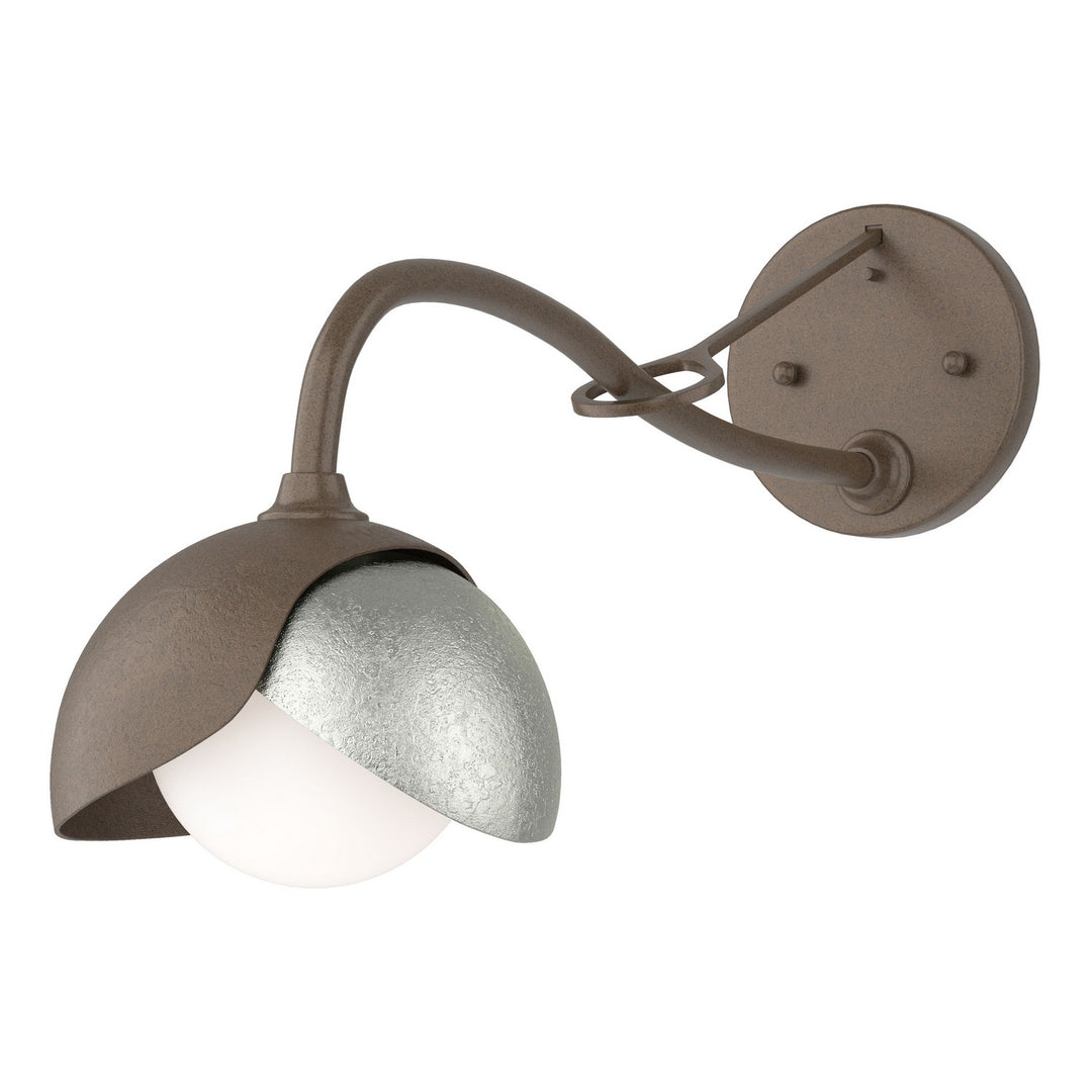 Hubbardton Forge Canada - 201377-SKT-05-85-GG0711 - One Light Wall Sconce - Brooklyn - Bronze