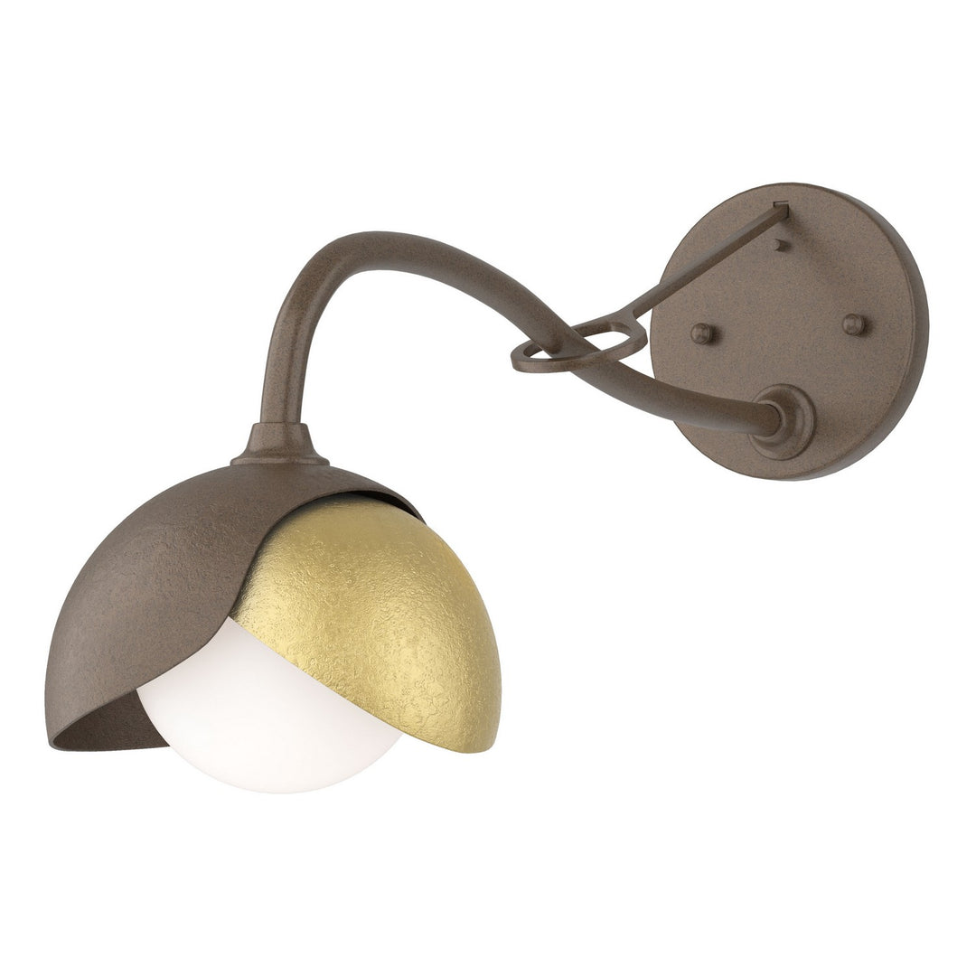 Hubbardton Forge Canada - 201377-SKT-05-86-GG0711 - One Light Wall Sconce - Brooklyn - Bronze