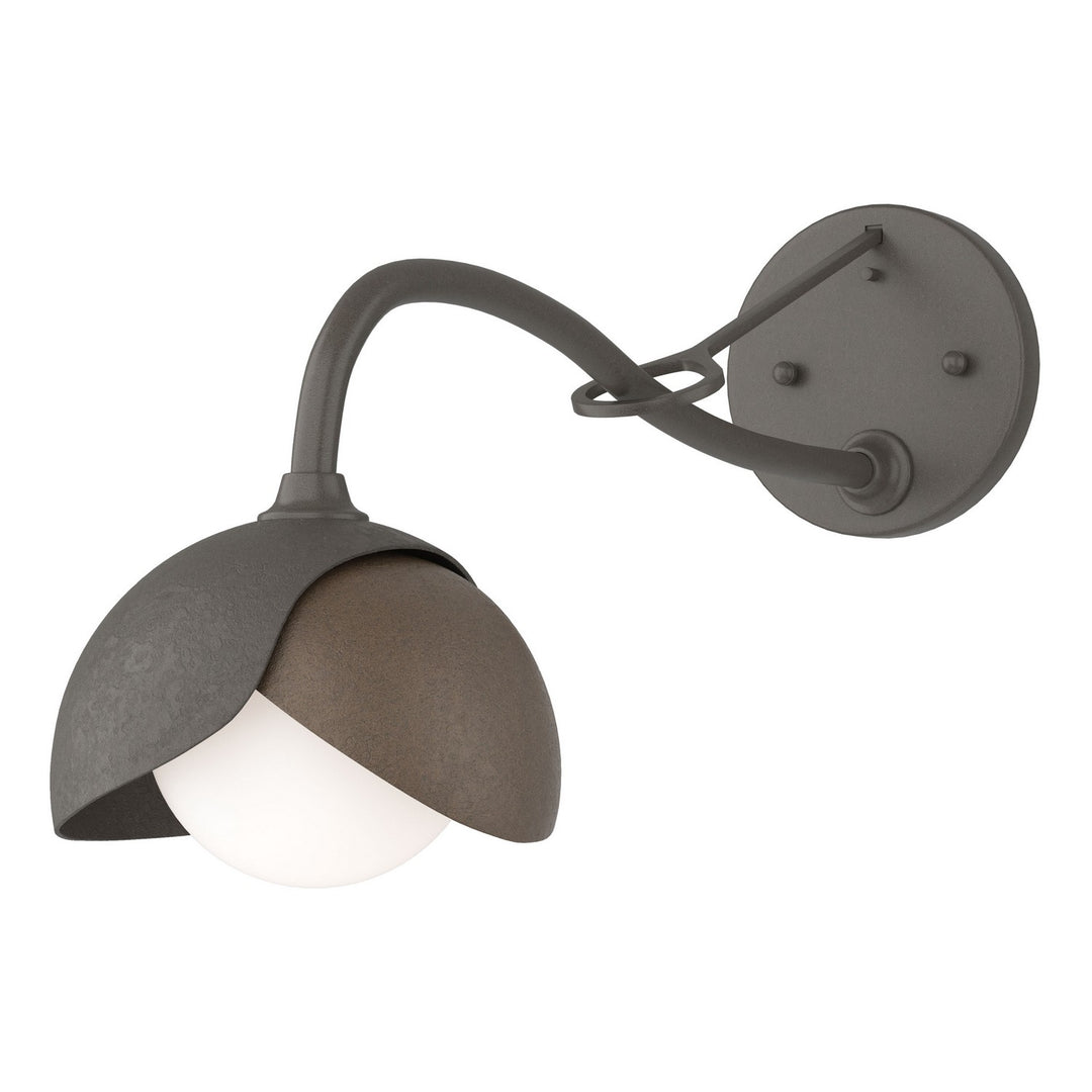Hubbardton Forge Canada - 201377-SKT-07-05-GG0711 - One Light Wall Sconce - Brooklyn - Dark Smoke