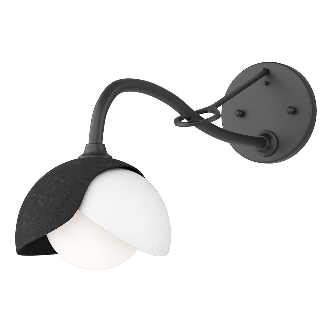 Hubbardton Forge Canada - 201377-SKT-10-02-GG0711 - One Light Wall Sconce - Brooklyn - Black