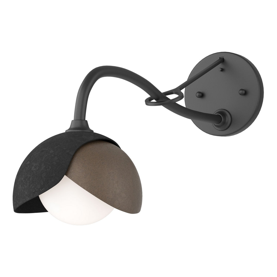 Hubbardton Forge Canada - 201377-SKT-10-05-GG0711 - One Light Wall Sconce - Brooklyn - Black