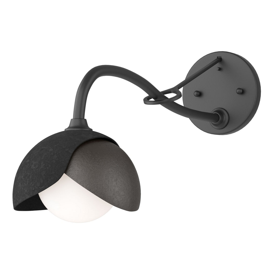 Hubbardton Forge Canada - 201377-SKT-10-14-GG0711 - One Light Wall Sconce - Brooklyn - Black
