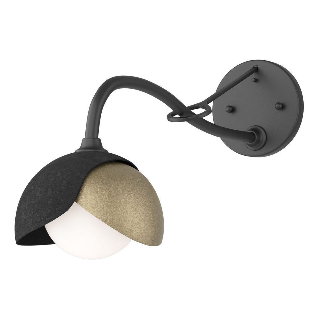 Hubbardton Forge Canada - 201377-SKT-10-84-GG0711 - One Light Wall Sconce - Brooklyn - Black
