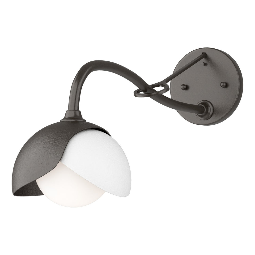 Hubbardton Forge Canada - 201377-SKT-14-02-GG0711 - One Light Wall Sconce - Brooklyn - Oil Rubbed Bronze