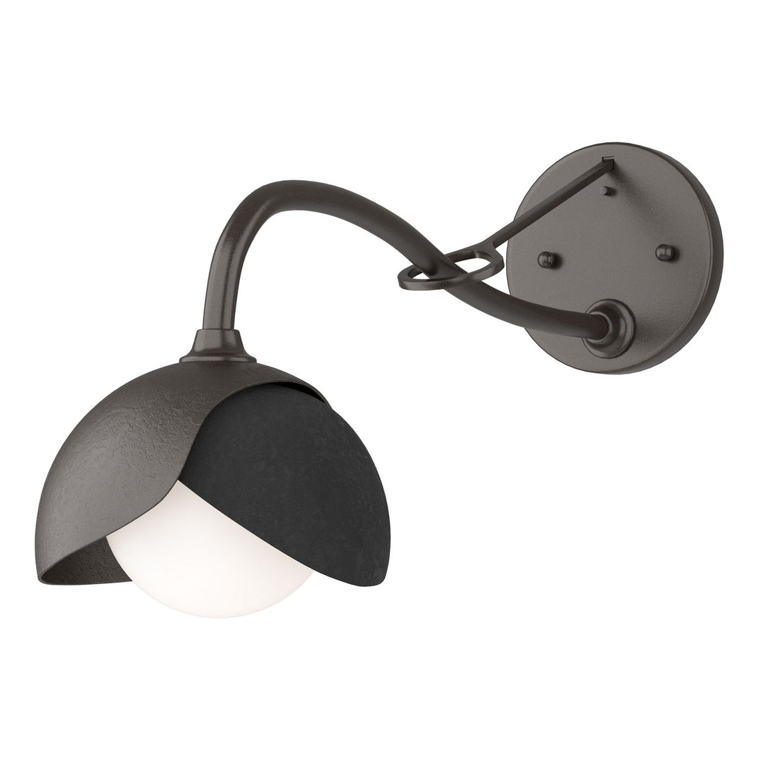 Hubbardton Forge Canada - 201377-SKT-14-10-GG0711 - One Light Wall Sconce - Brooklyn - Oil Rubbed Bronze