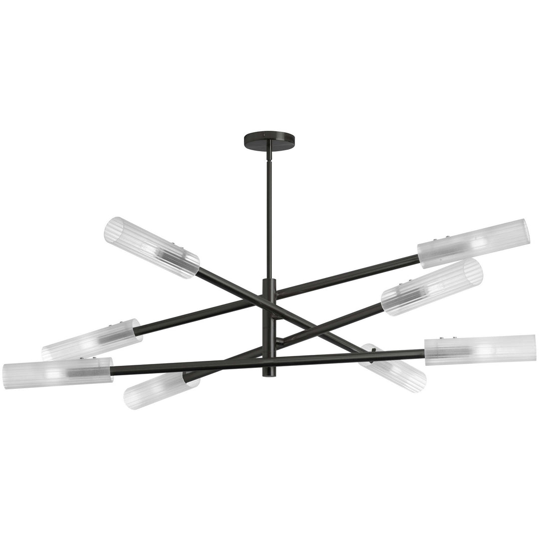 Wand Eight Light Chandelier in Matte Black - available from The Lighting Shoppe, trusted by Canadian homeowners