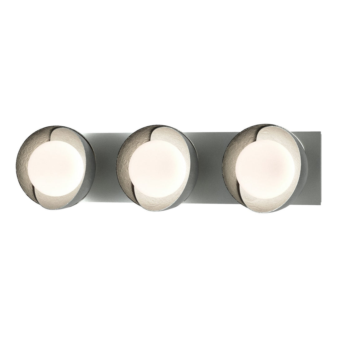 Brooklyn Three Light Bath Sconce in Vintage Platinum - available from The Lighting Shoppe, trusted by Canadian homeowners