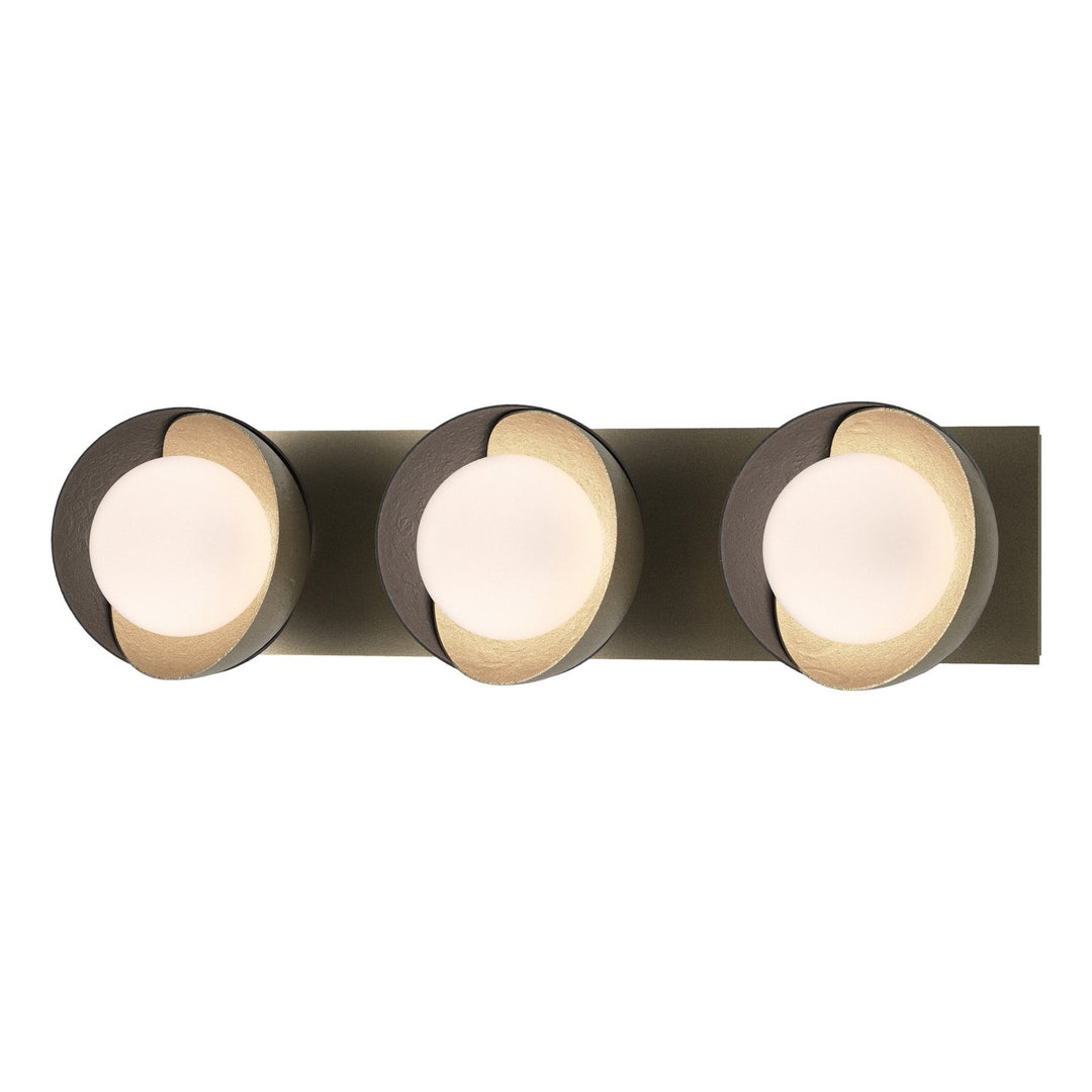 Brooklyn Three Light Bath Sconce in Soft Gold - available from The Lighting Shoppe, trusted by Canadian homeowners