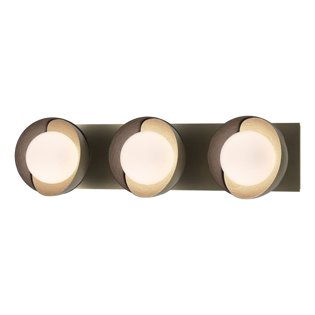 Brooklyn Three Light Bath Sconce in Soft Gold - available from The Lighting Shoppe, trusted by Canadian homeowners