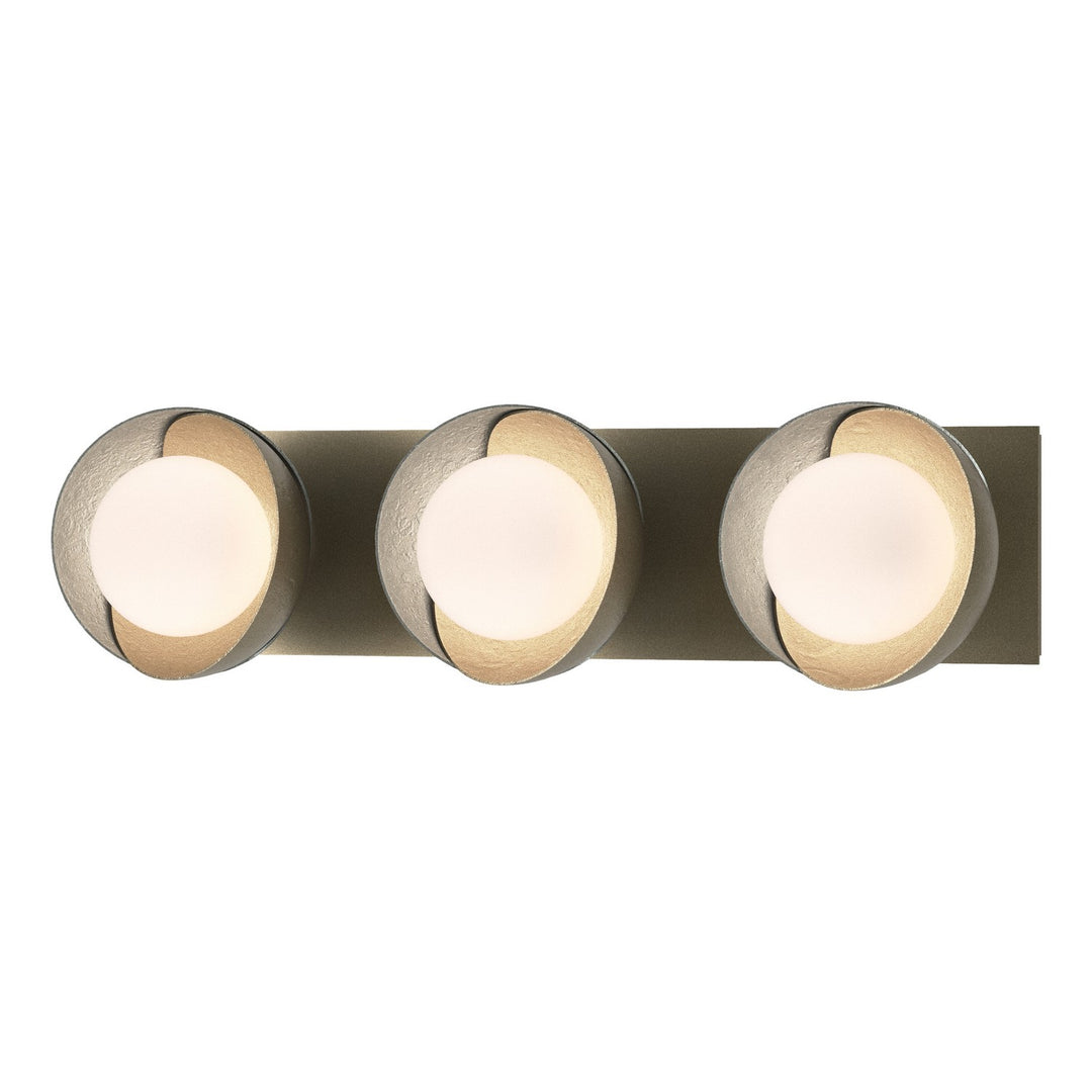 Brooklyn Three Light Bath Sconce in Soft Gold - available from The Lighting Shoppe, trusted by Canadian homeowners