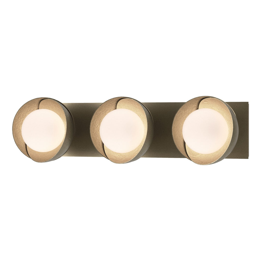 Brooklyn Three Light Bath Sconce in Soft Gold - available from The Lighting Shoppe, trusted by Canadian homeowners