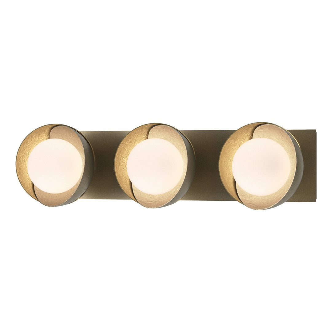 Brooklyn Three Light Bath Sconce in Soft Gold - available from The Lighting Shoppe, trusted by Canadian homeowners