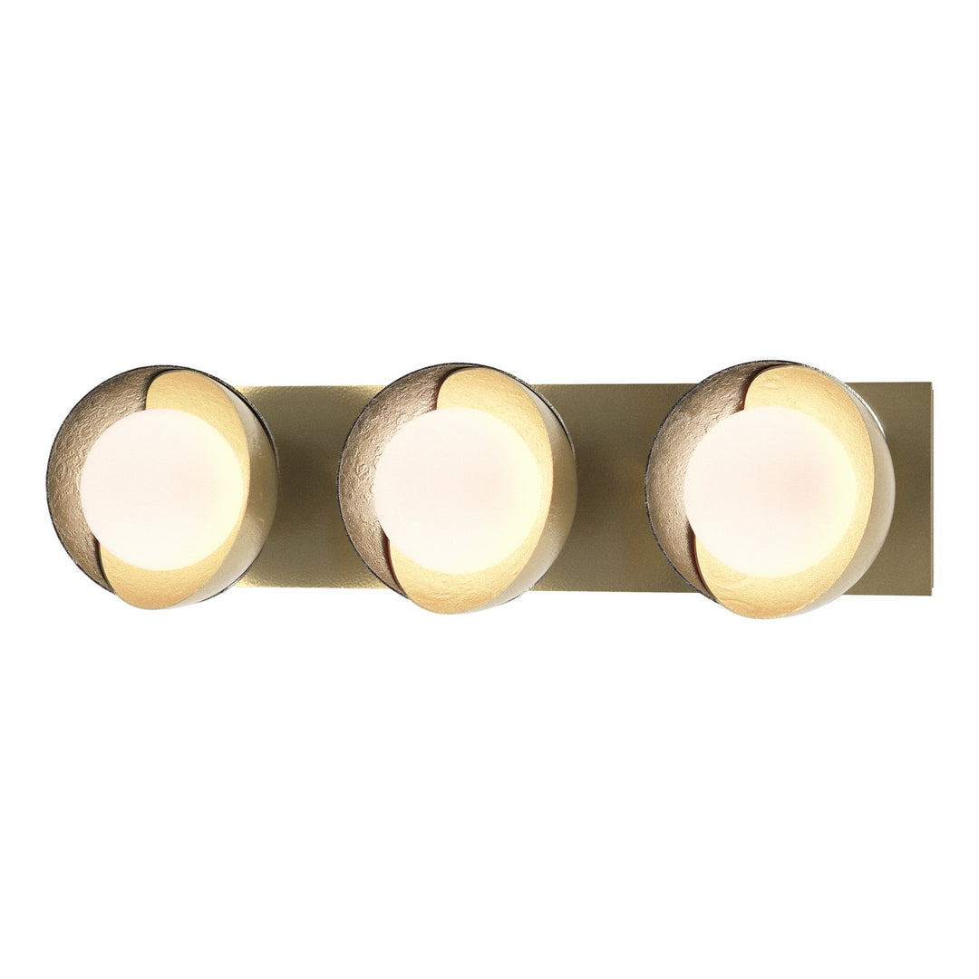 Brooklyn Three Light Bath Sconce in Modern Brass - available from The Lighting Shoppe, trusted by Canadian homeowners