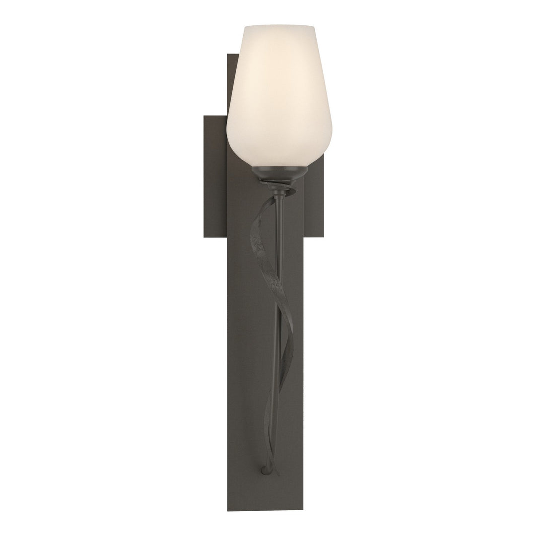 Hubbardton Forge Canada - 203030-SKT-07-GG0303 - One Light Wall Sconce - Flora - Dark Smoke