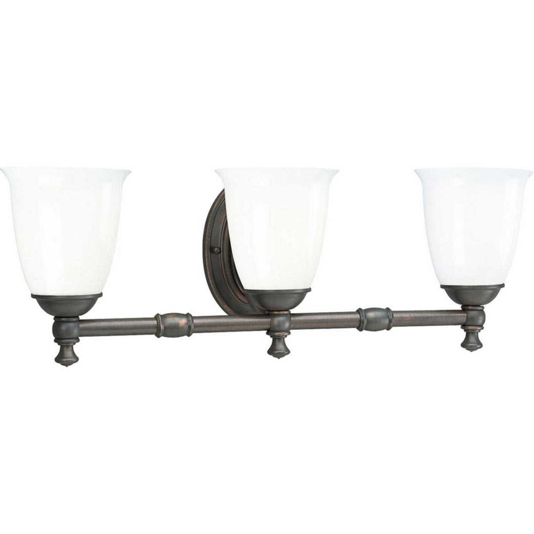 Victorian Three Light Bath in Venetian Bronze - available from The Lighting Shoppe, trusted by Canadian homeowners