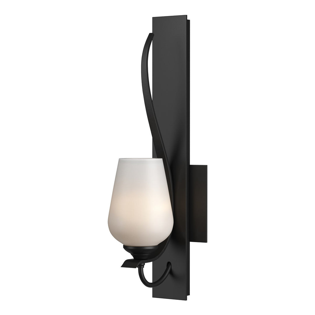 Hubbardton Forge Canada - 203035-SKT-10-GG0303 - One Light Wall Sconce - Flora - Black