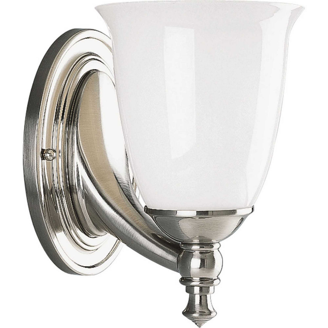 Victorian One Light Bath in Brushed Nickel - available from The Lighting Shoppe, trusted by Canadian homeowners