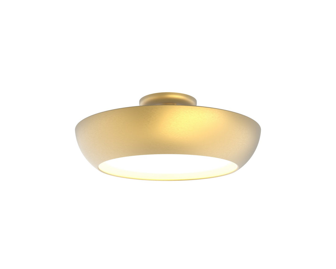DVI Canada - DVP0612BR-VICE - LED Semi-Flush Mount - Antares Cct - Brass w/Vodka Ice Glass