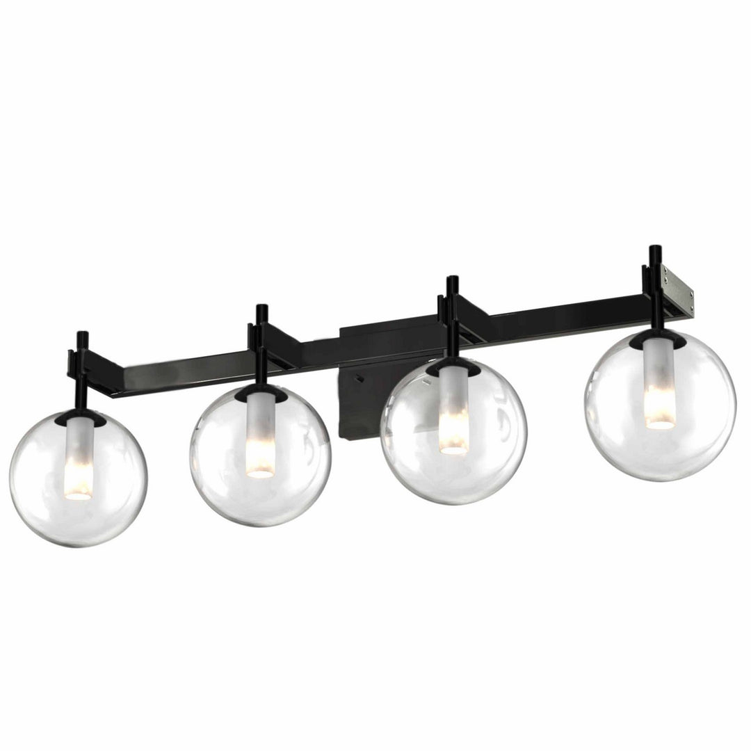 DVI Canada - DVP27044GR-CL - Four Light Vanity - Courcelette - Graphite w/Clear Glass