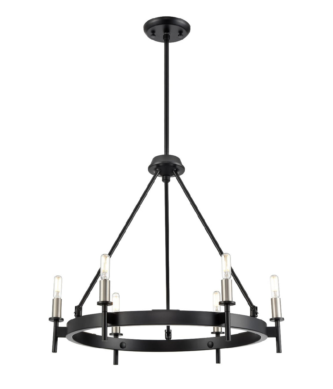 DVI Canada - DVP27326MF+EB - Six Light Chandelier - Cambrai - Ebony