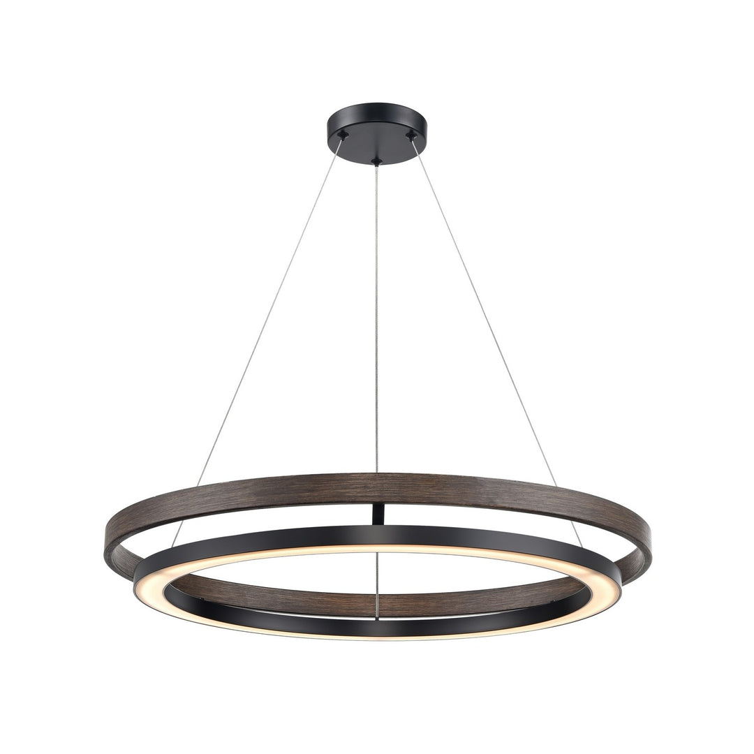 DVI Canada - DVP40848EB+IW-CCT - LED Pendant - Cybele Cct - Ebony And Ironwood On Metal