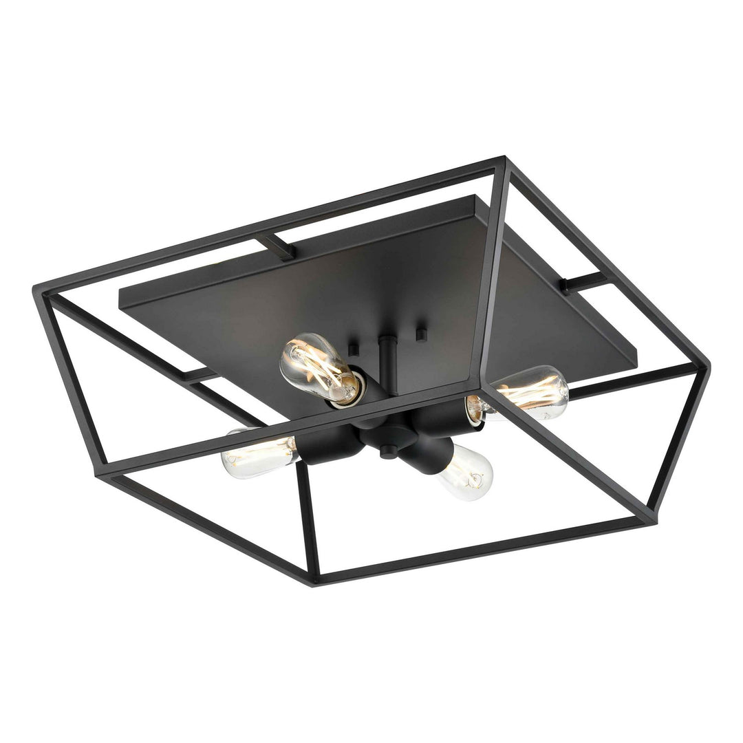 Cabot Trail Four Light Flush Mount in Graphite - available from The Lighting Shoppe, trusted by Canadian homeowners