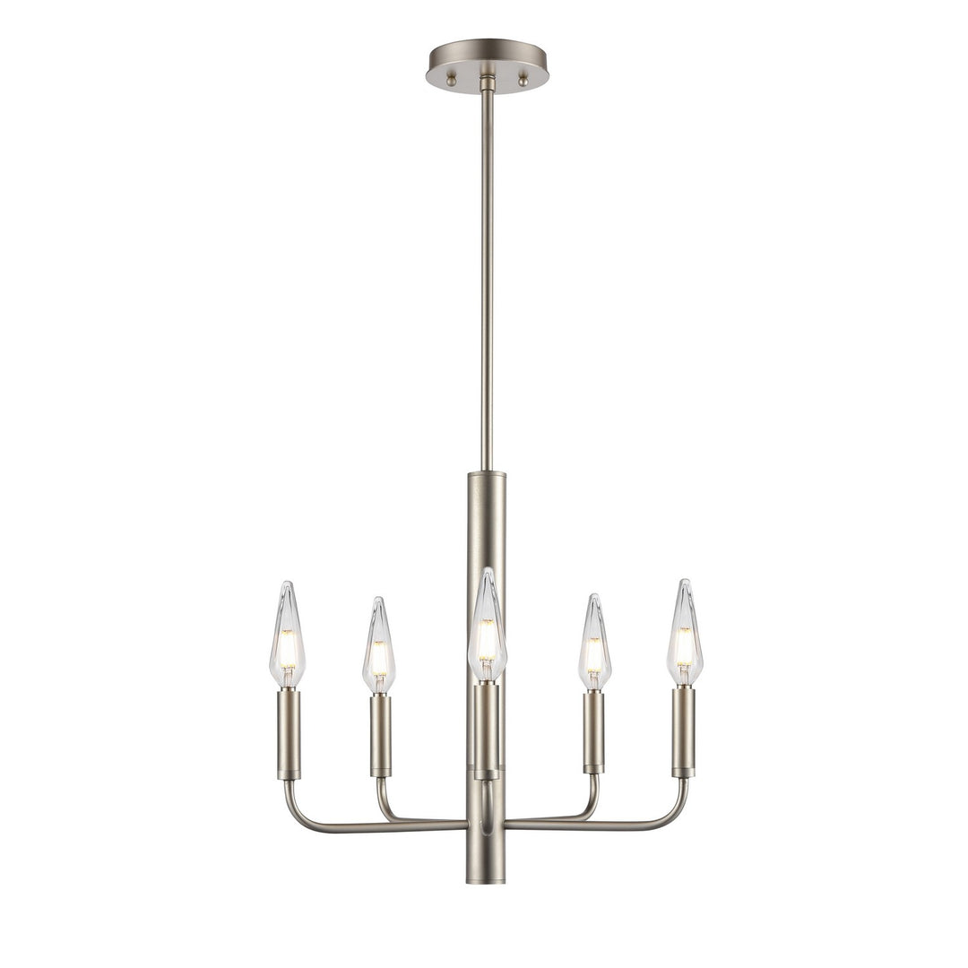 Olivia Five Light Chandelier in Multiple Finishes And Platinum - available from The Lighting Shoppe, trusted by Canadian homeowners