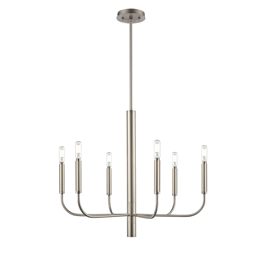 Olivia Six Light Chandelier in Multiple Finishes And Platinum - available from The Lighting Shoppe, trusted by Canadian homeowners