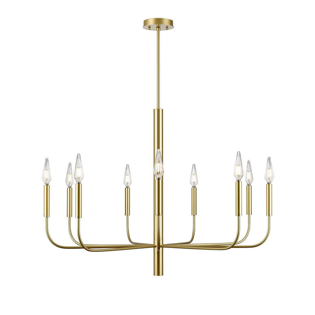 DVI Canada - DVP44029MF+PSB - Nine Light Chandelier - Olivia - Multiple Finishes And Painted Satin Brass