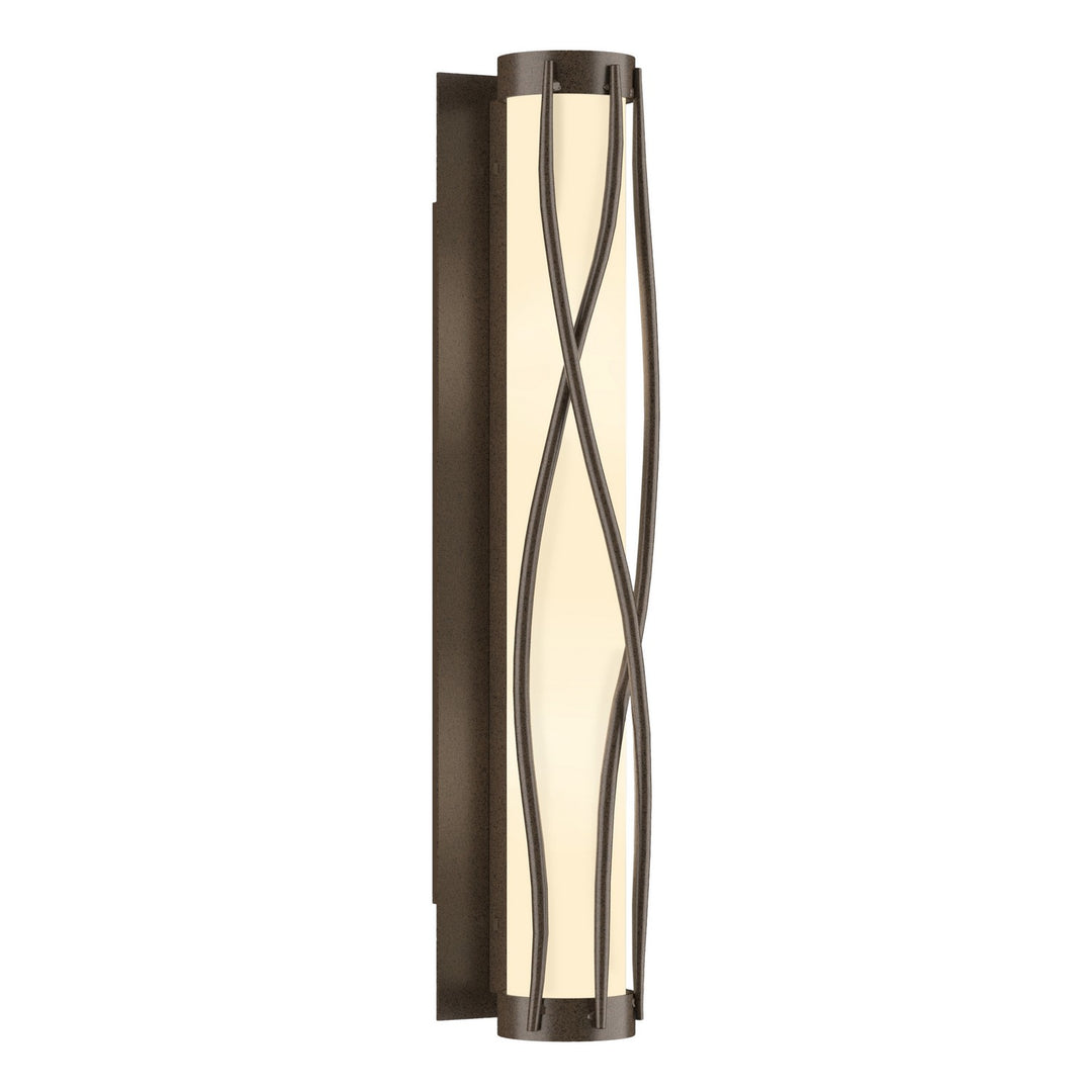 Hubbardton Forge Canada - 205401-SKT-05-GG0347 - Four Light Wall Sconce - Twine - Bronze
