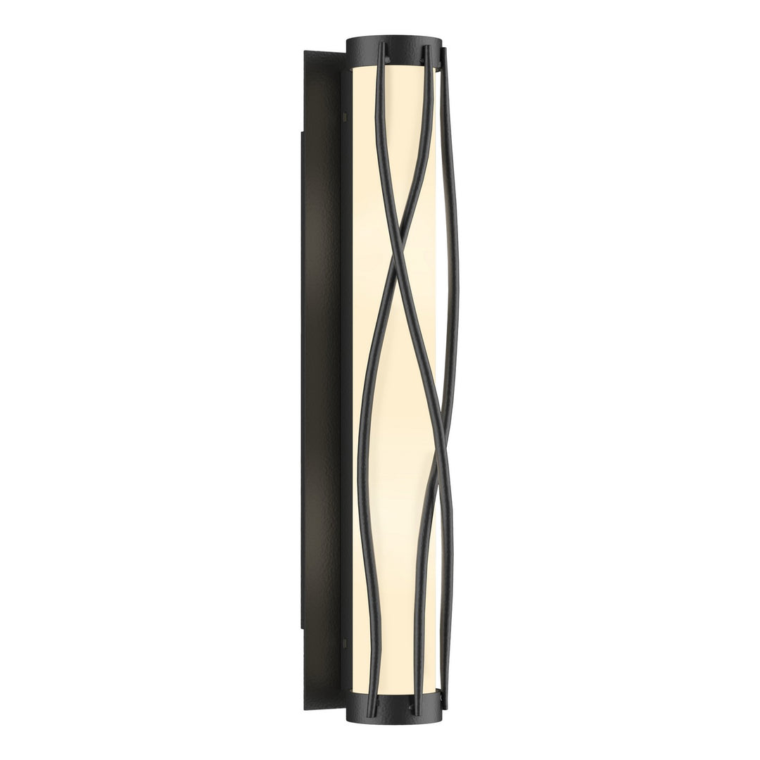 Hubbardton Forge Canada - 205401-SKT-10-GG0347 - Four Light Wall Sconce - Twine - Black