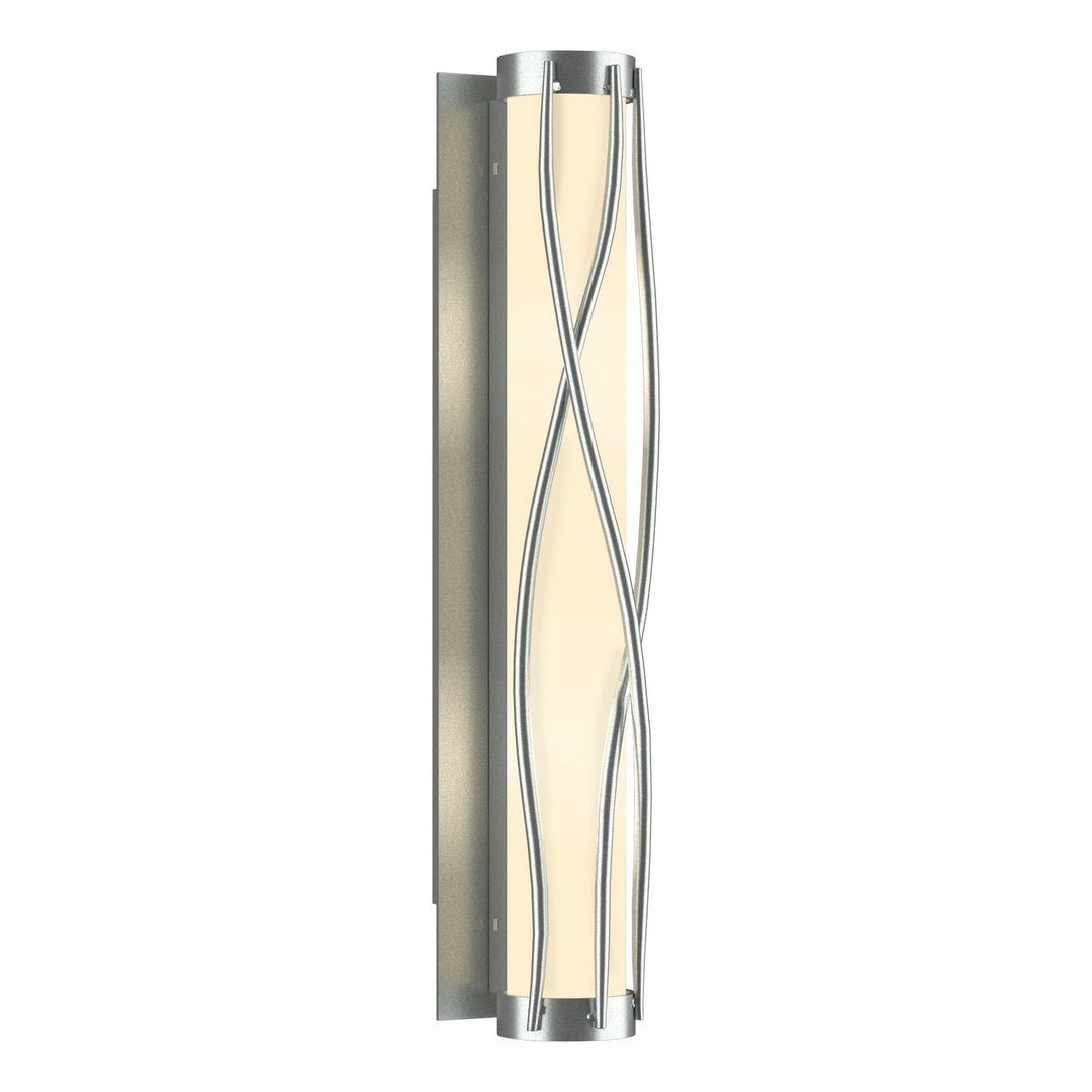 Hubbardton Forge Canada - 205401-SKT-82-GG0347 - Four Light Wall Sconce - Twine - Vintage Platinum