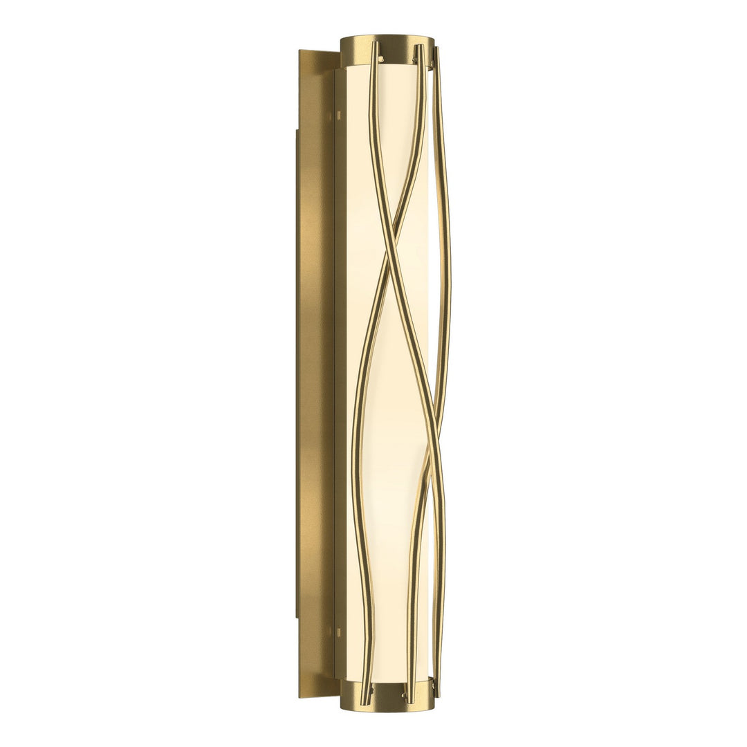 Hubbardton Forge Canada - 205401-SKT-86-GG0347 - Four Light Wall Sconce - Twine - Modern Brass
