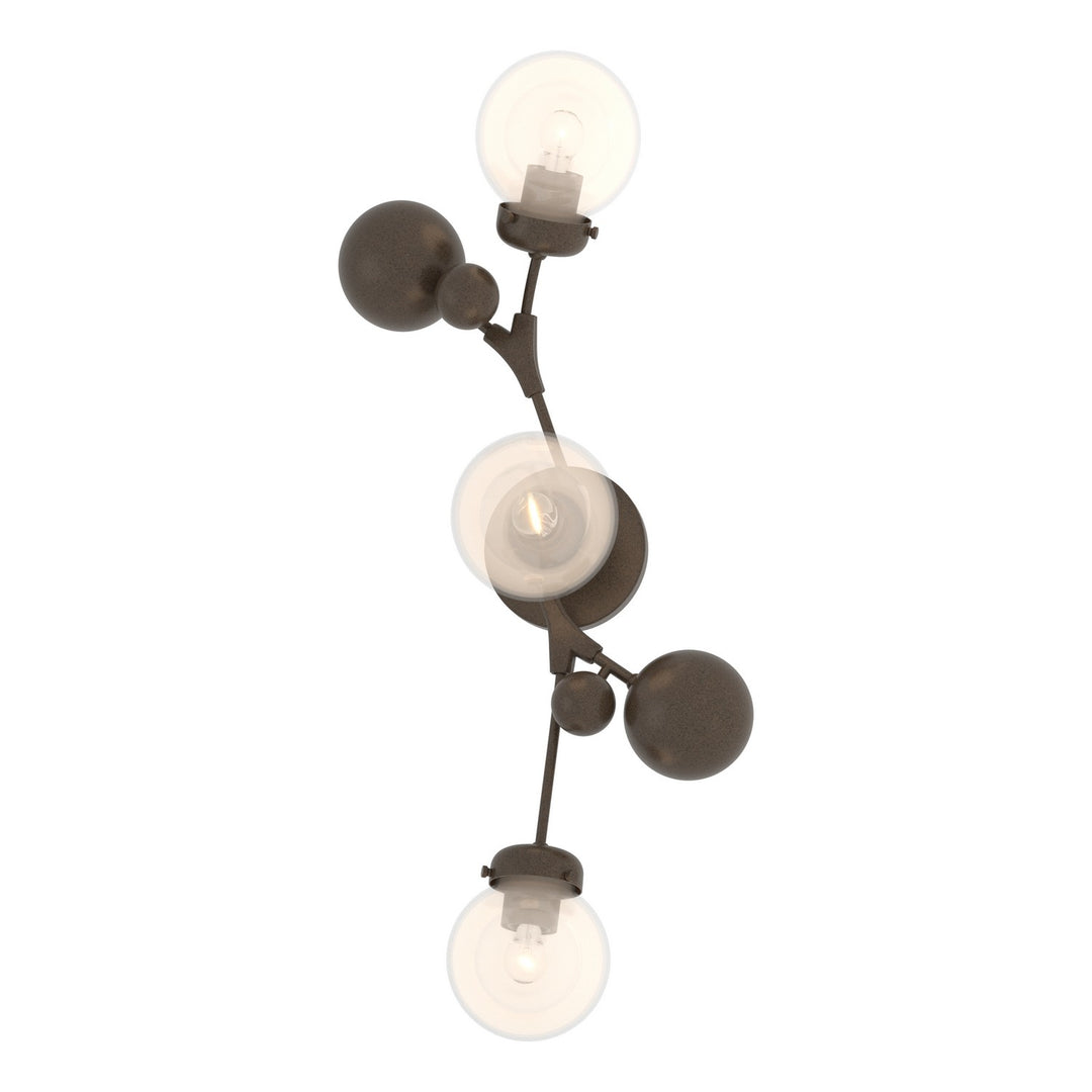Hubbardton Forge Canada - 206050-SKT-05-WF0629 - Three Light Wall Sconce - Sprig - Bronze