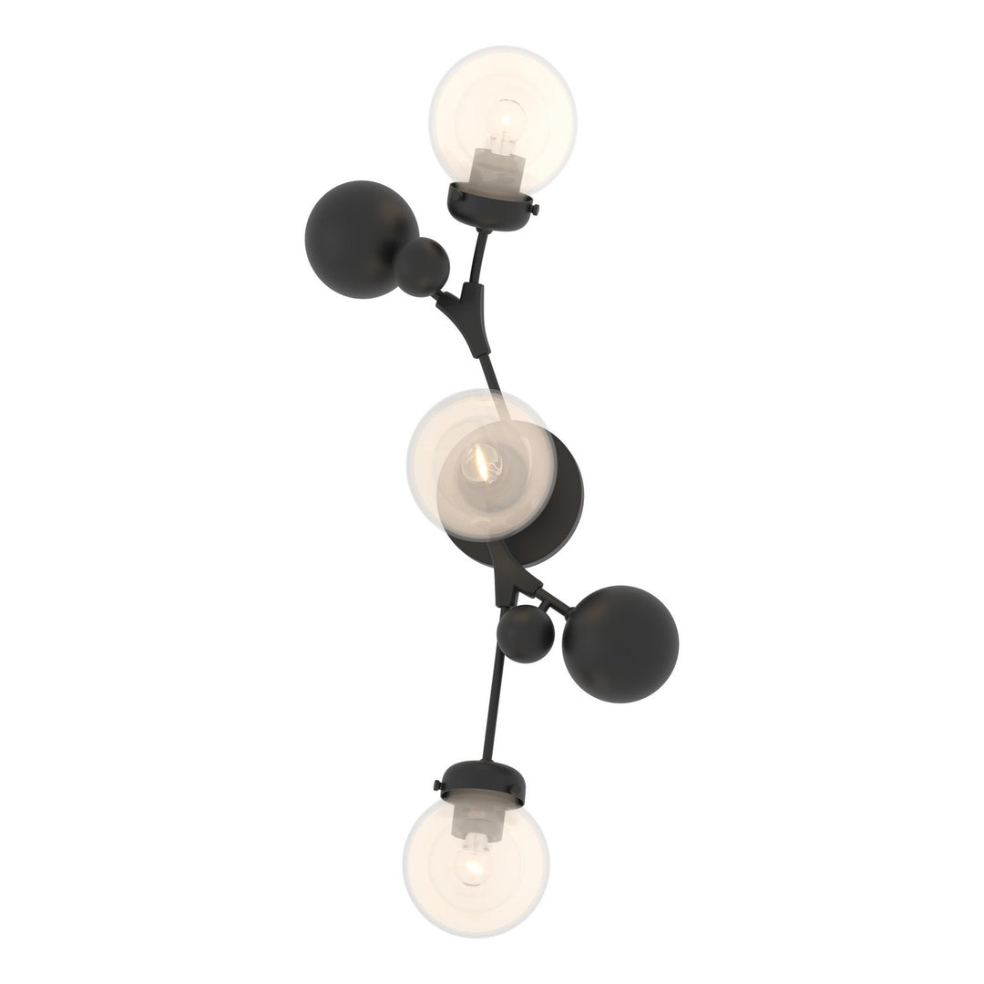 Hubbardton Forge Canada - 206050-SKT-10-WF0629 - Three Light Wall Sconce - Sprig - Black
