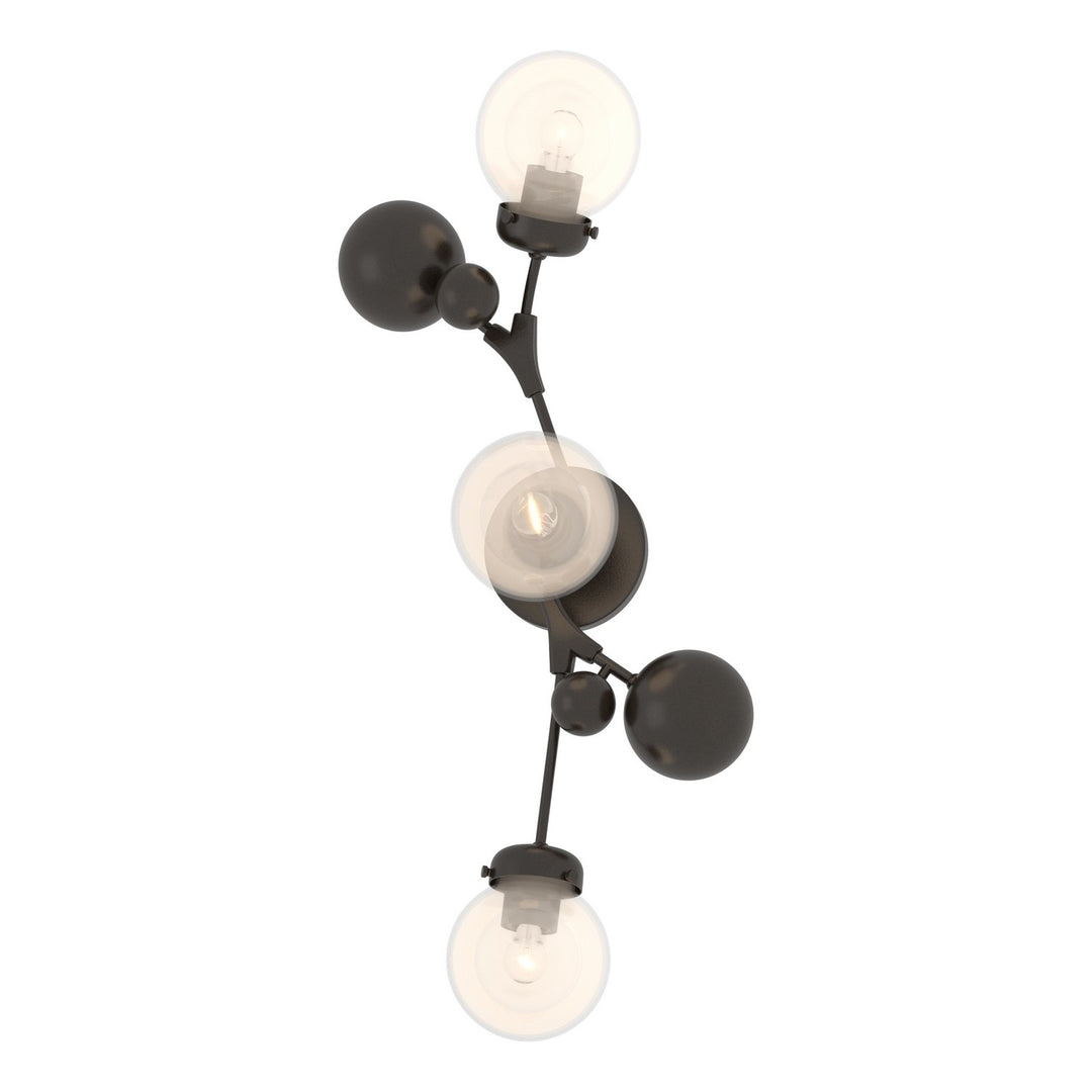 Hubbardton Forge Canada - 206050-SKT-14-WF0629 - Three Light Wall Sconce - Sprig - Oil Rubbed Bronze