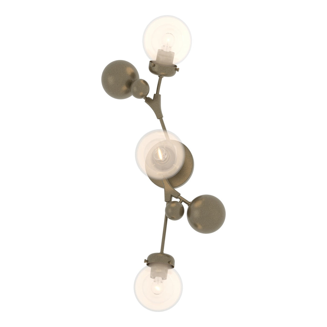 Hubbardton Forge Canada - 206050-SKT-84-WF0629 - Three Light Wall Sconce - Sprig - Soft Gold