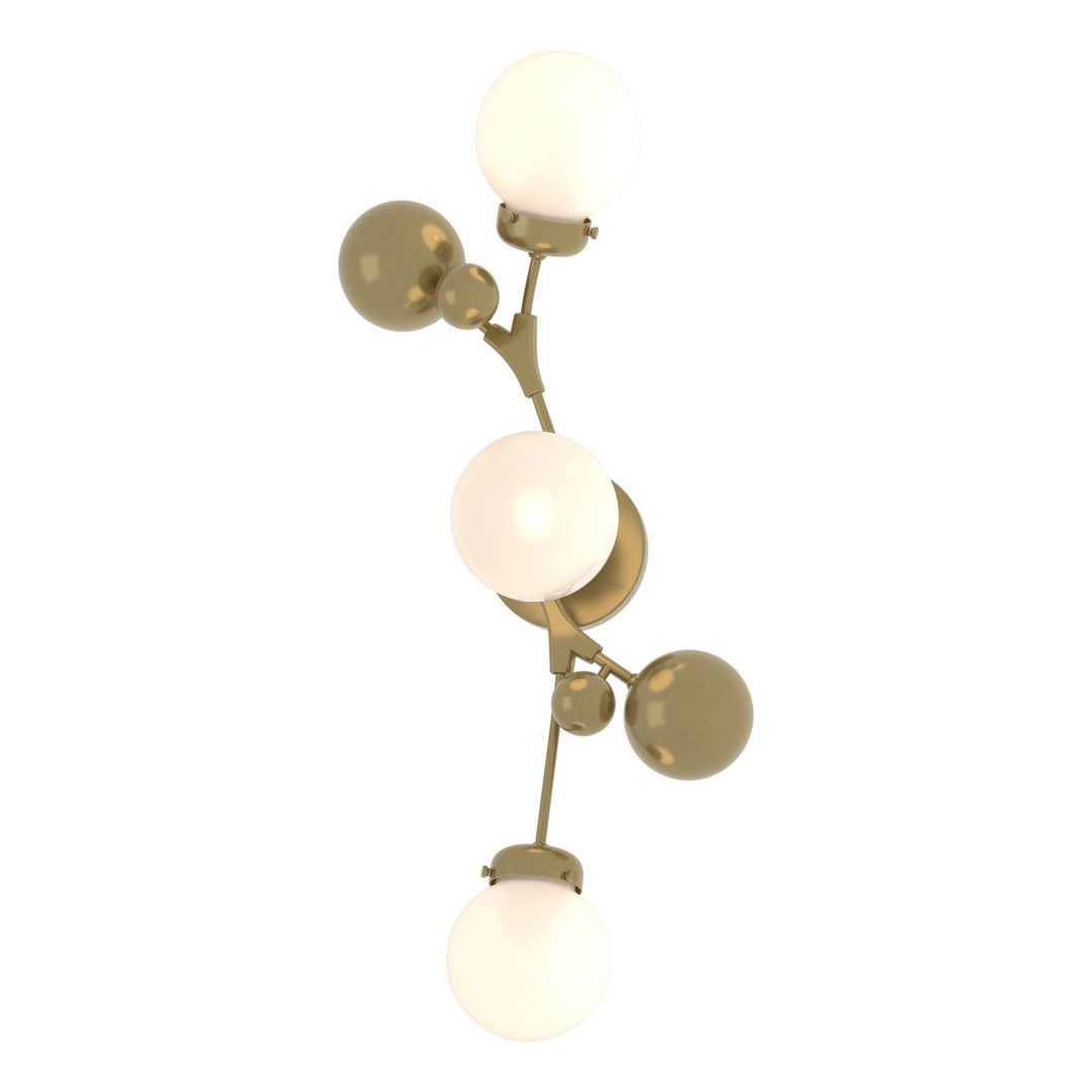 Hubbardton Forge Canada - 206050-SKT-86-GG0629 - Three Light Wall Sconce - Sprig - Modern Brass
