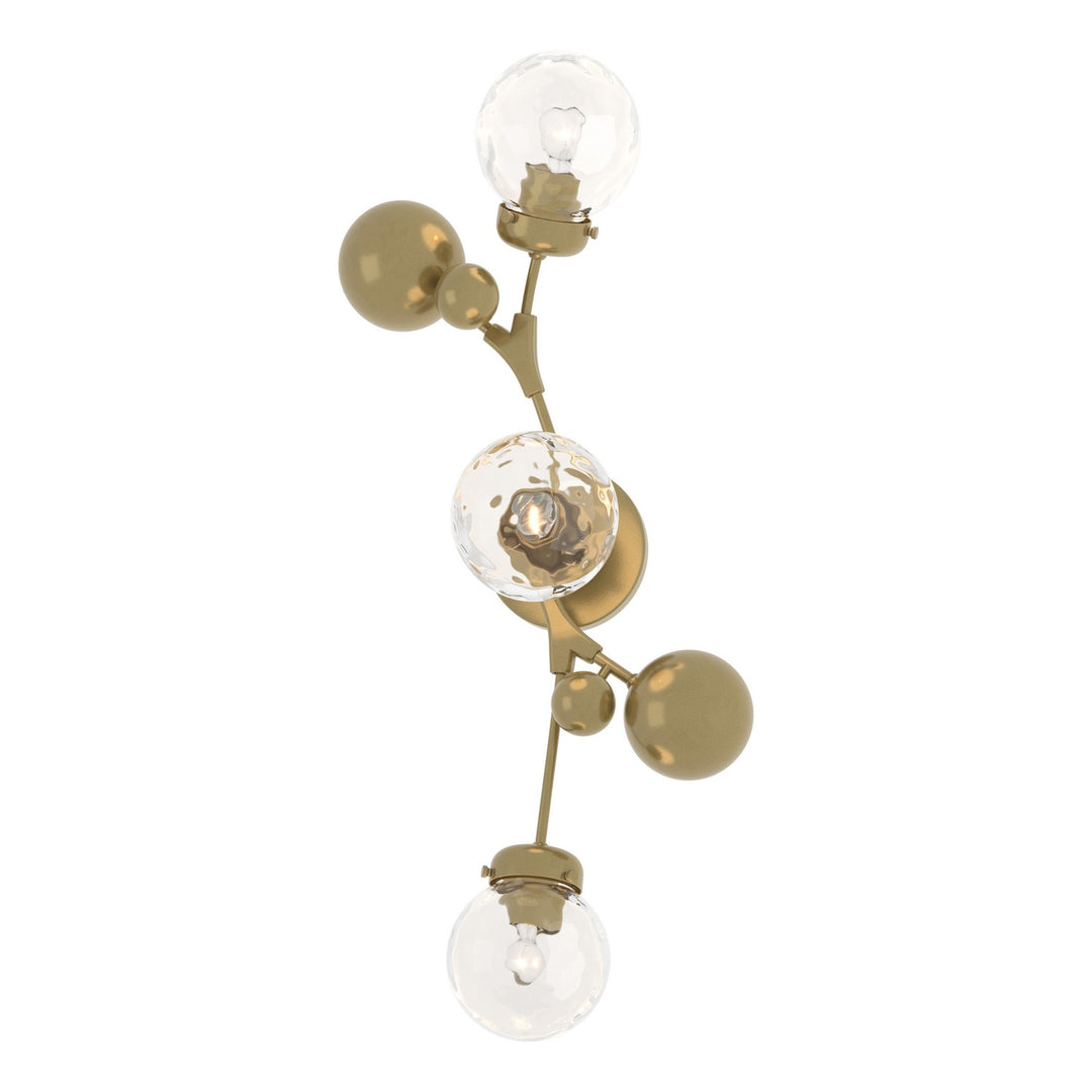 Hubbardton Forge Canada - 206050-SKT-86-LL0629 - Three Light Wall Sconce - Sprig - Modern Brass