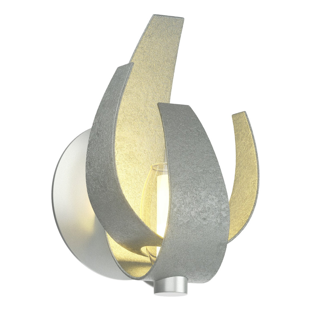 Hubbardton Forge Canada - 206501-SKT-82-YE0352 - One Light Wall Sconce - Corona - Vintage Platinum