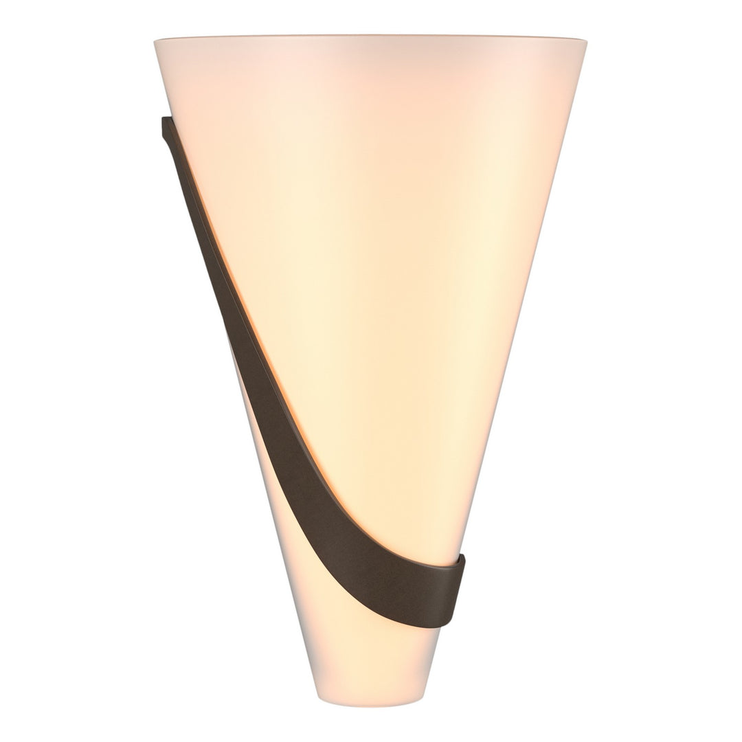 Hubbardton Forge Canada - 206563-SKT-LFT-05-GG0074 - Two Light Wall Sconce - Half Cone - Bronze