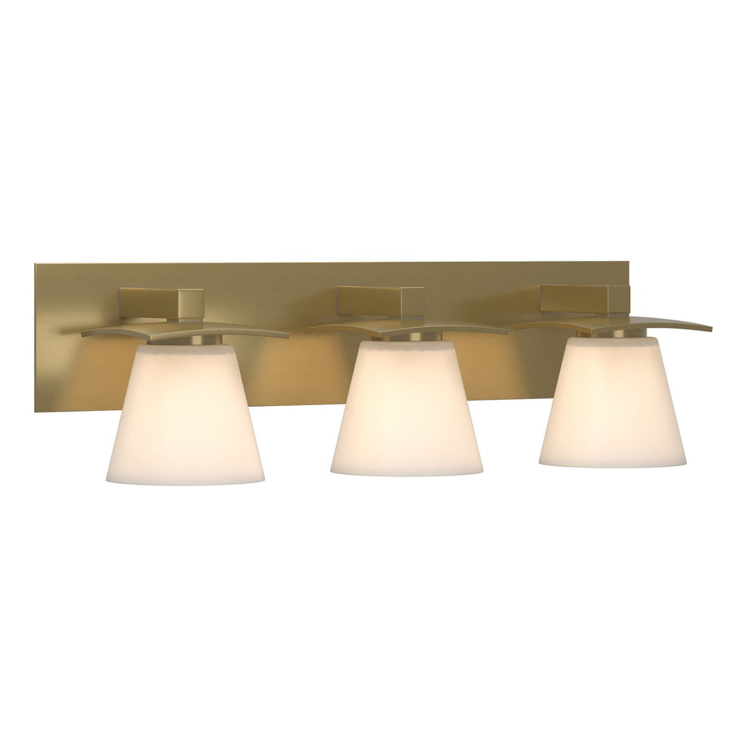Wren Three Light Wall Sconce in Modern Brass - available from The Lighting Shoppe, trusted by Canadian homeowners