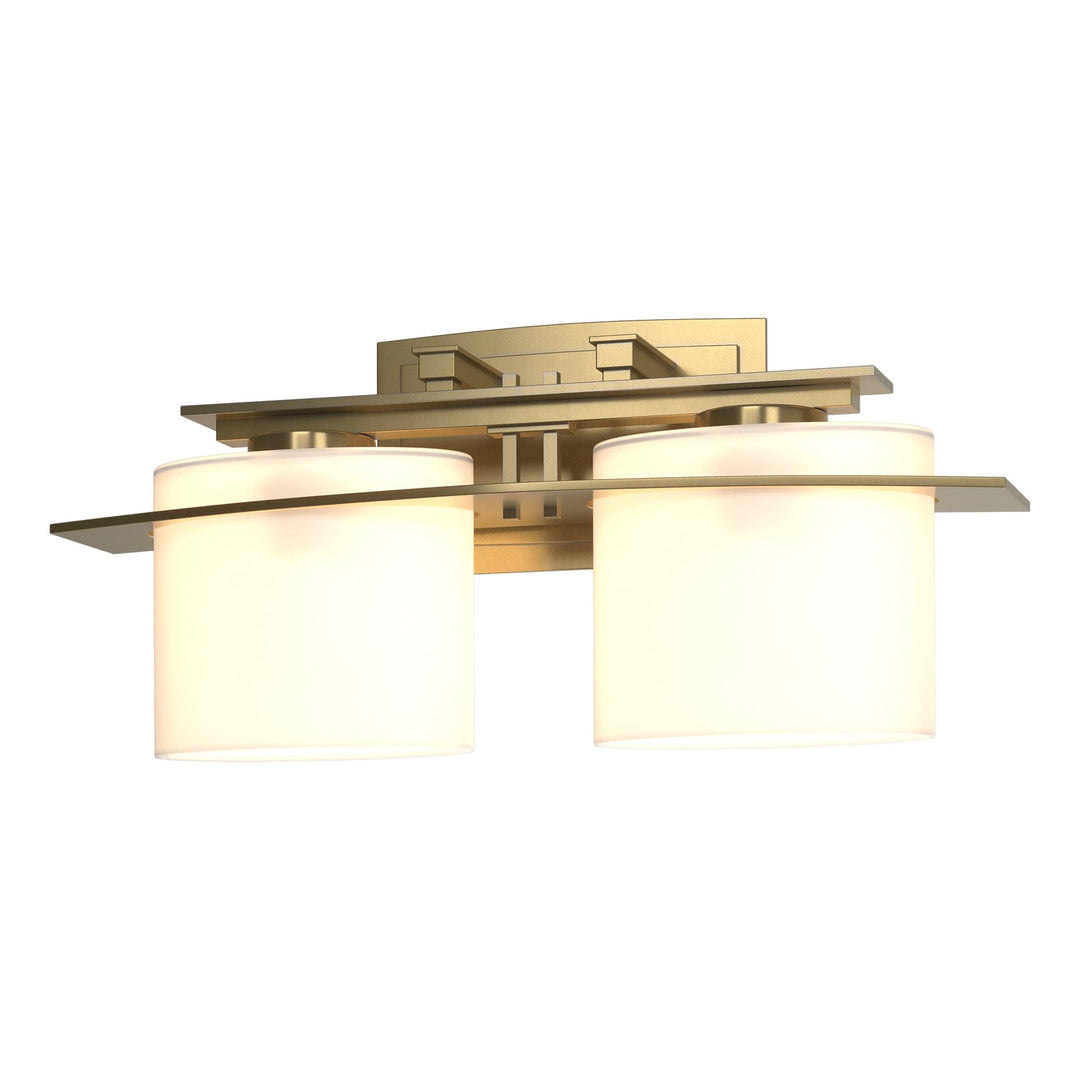 Ellipse Two Light Wall Sconce in Modern Brass - available from The Lighting Shoppe, trusted by Canadian homeowners