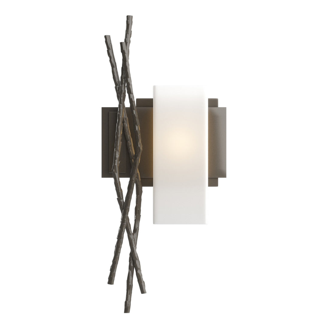 Hubbardton Forge Canada - 207670-SKT-RGT-07-GG0351 - One Light Wall Sconce - Brindille - Dark Smoke