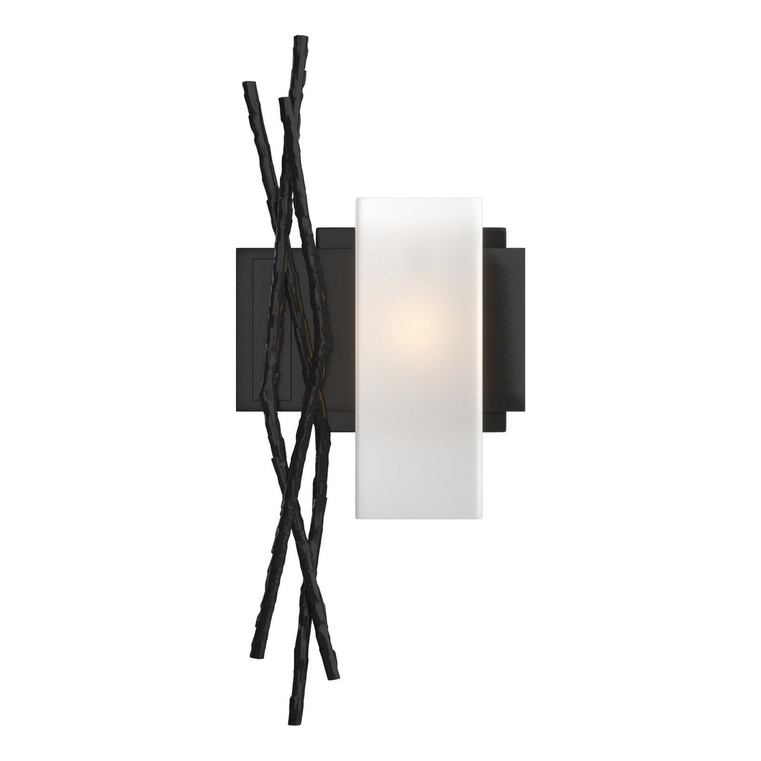 Hubbardton Forge Canada - 207670-SKT-RGT-10-GG0351 - One Light Wall Sconce - Brindille - Black